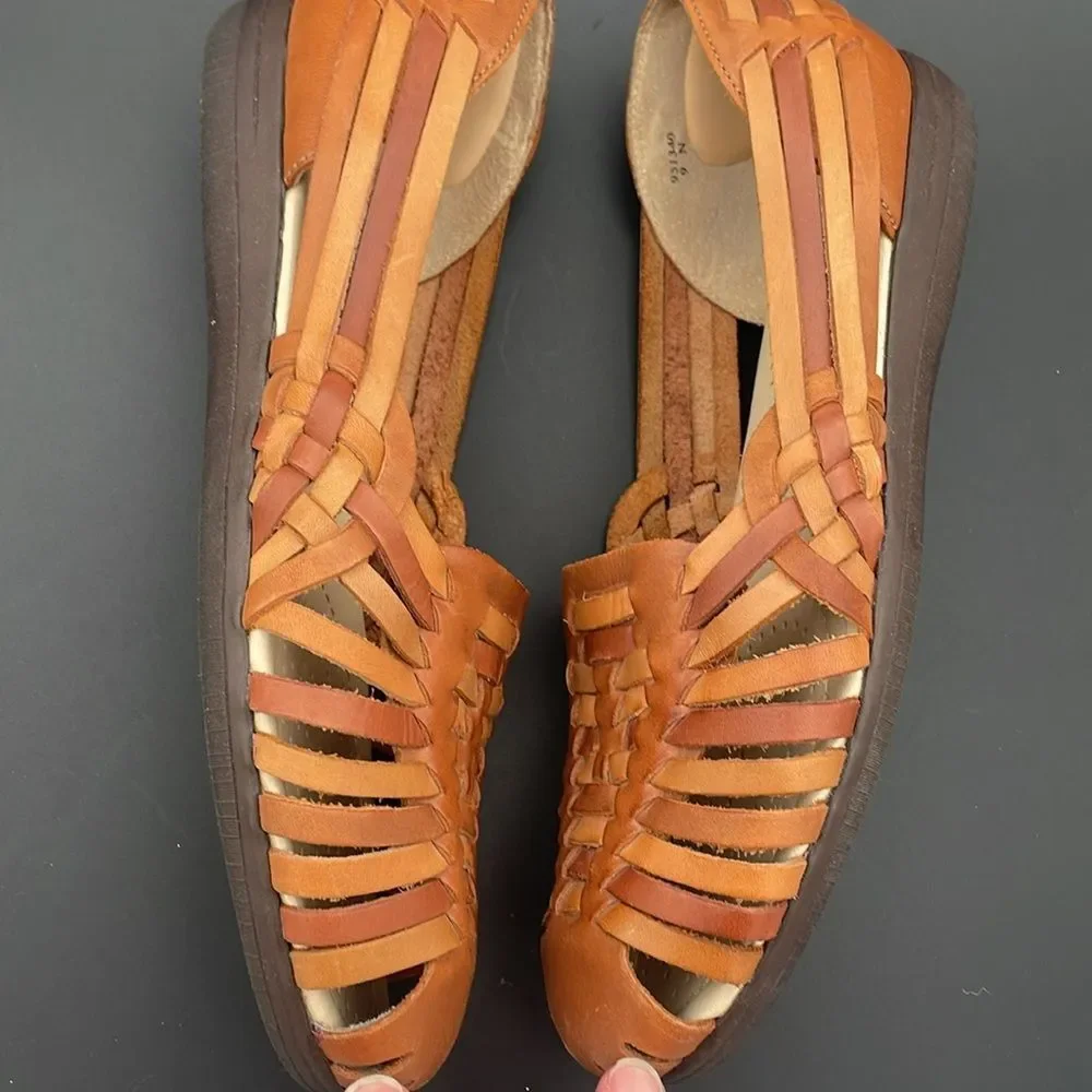 Softspots Women’s Trinidad Woven Leather Huarache Sandal Cushion Insole Size‎ 9N